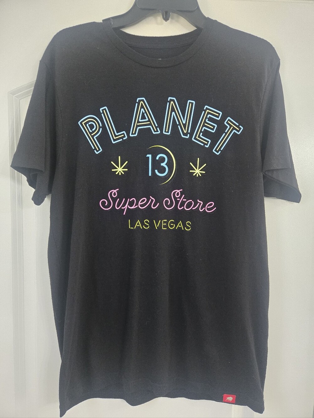 Planet 13 Las Vegas Black Graphic Tee - Neon Script
